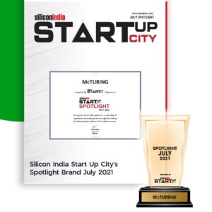 We are honoured to earn the Spotlight Brand July 2021 award from @siliconindia_official Start Up City for attaining key milestones with our innovative product and smooth service.